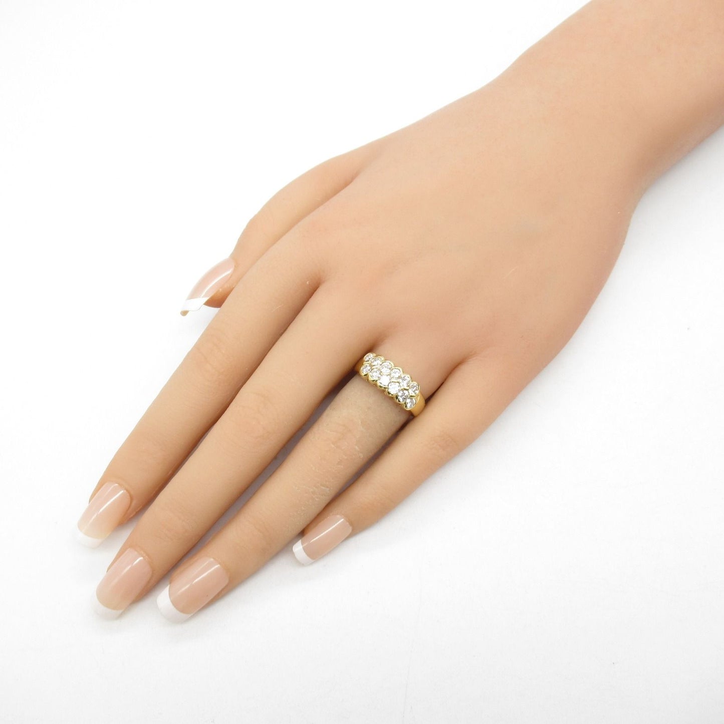 Exquisite K18 Yellow Gold Diamond Ring - 1.10ct Luxury Jewelry