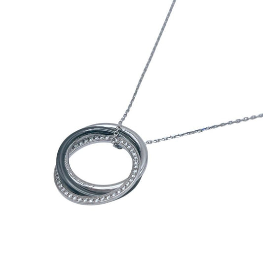 Cartier Trinity Necklace K18WG, Ceramic & Diamond - Exquisite Elegance