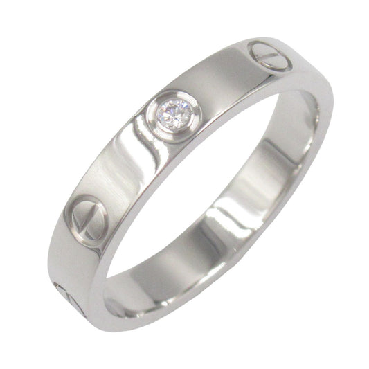 Cartier Mini Love Ring 1PD in 18K White Gold with Diamonds