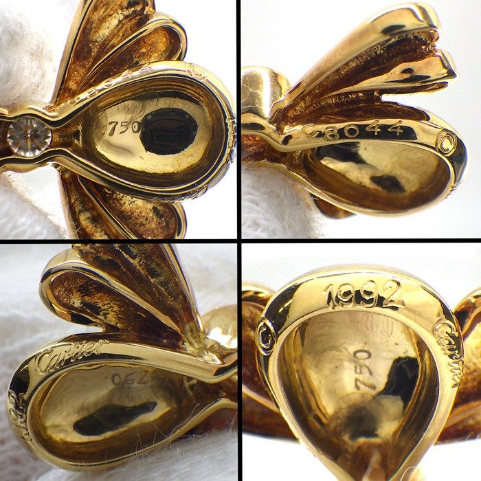 Cartier Bee Pendant in 18K Yellow Gold with Diamond Accent