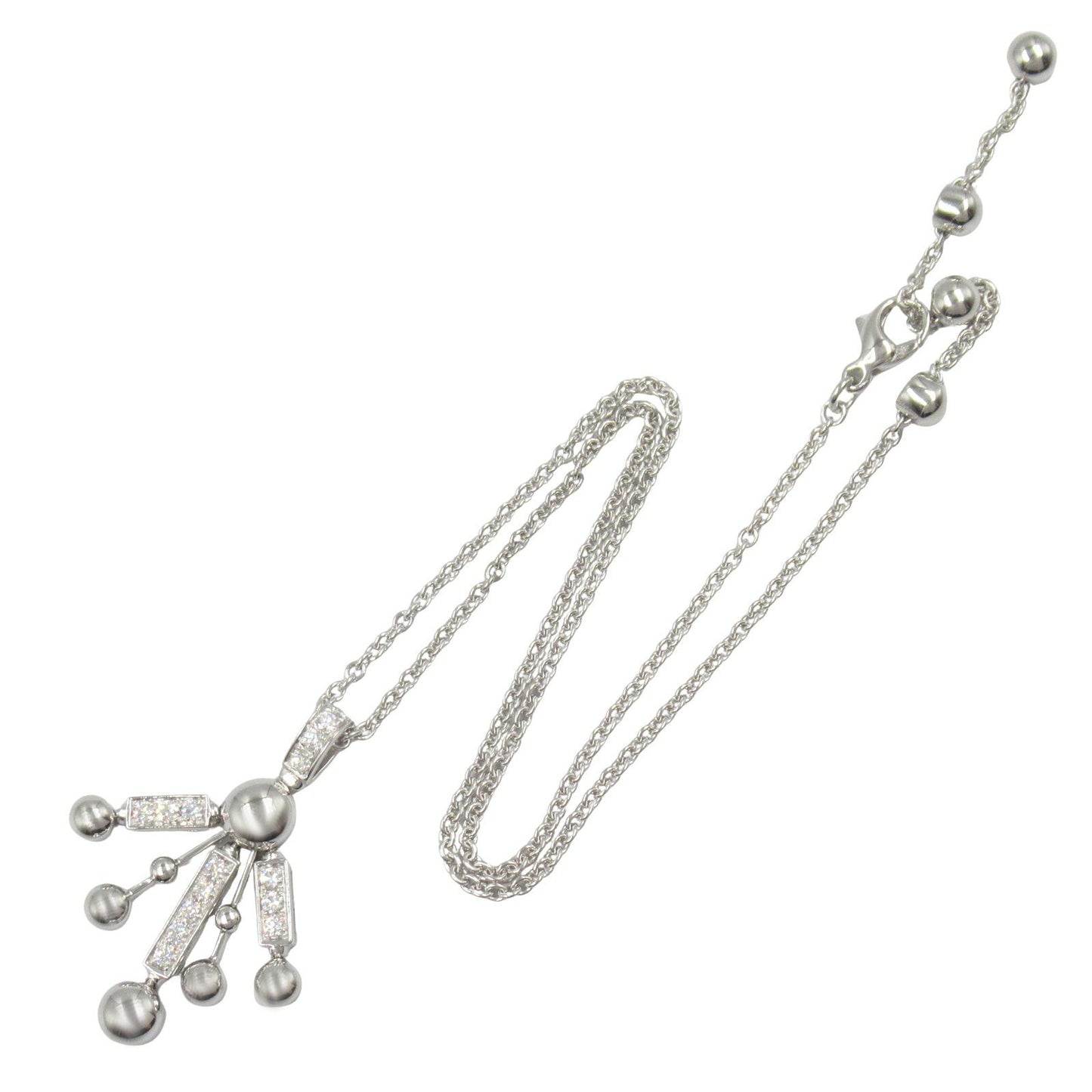 BVLGARI Astrale Fireworks Diamond Necklace in 18K White Gold