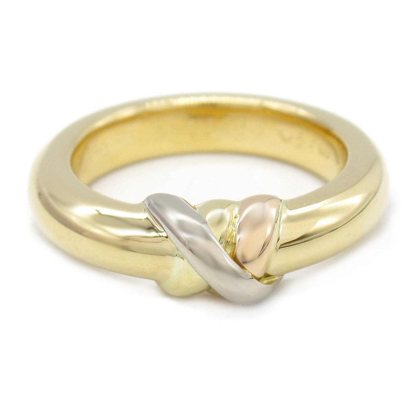 Cartier K18 Gold Thread Ring - Unisex Elegance