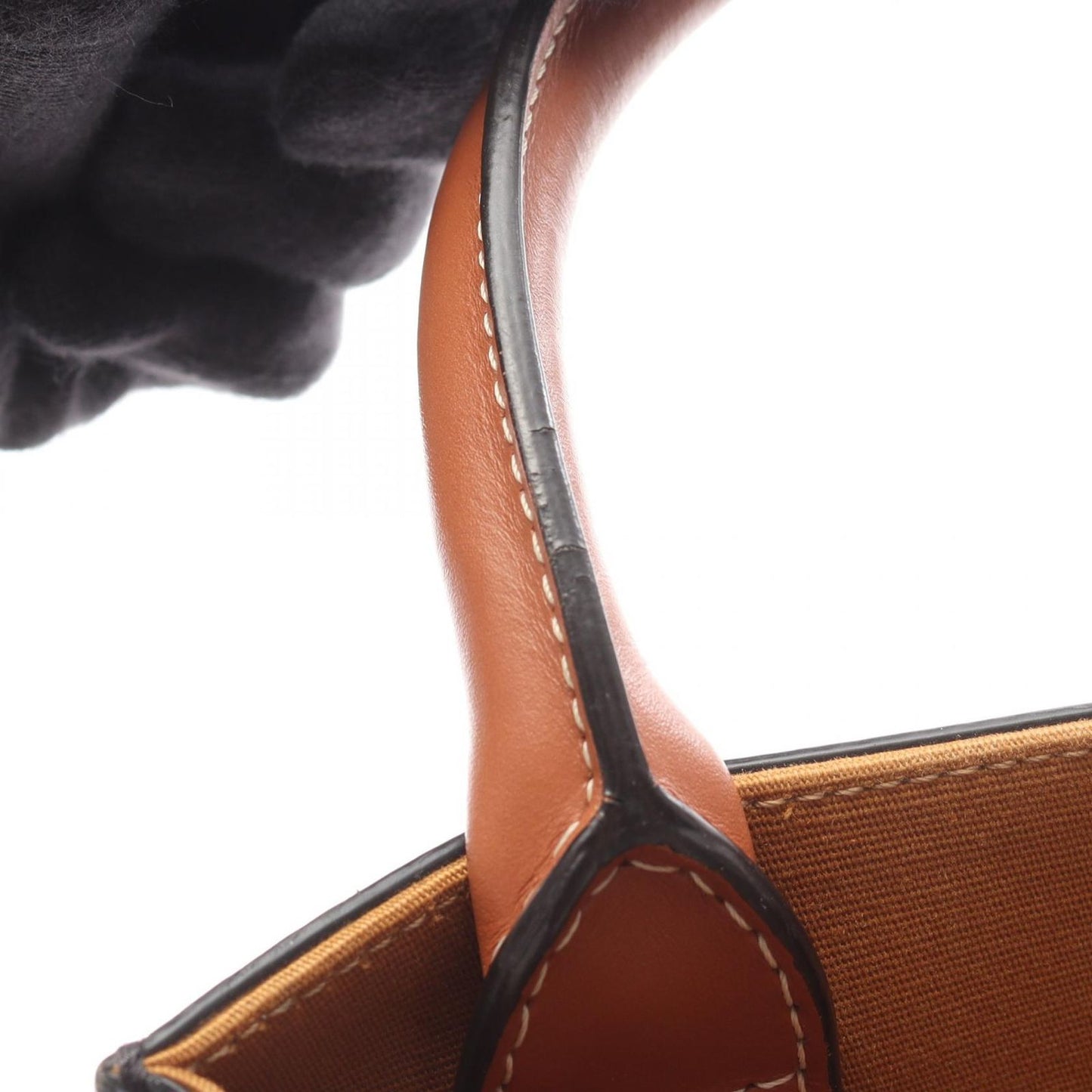 CELINE Mini Vertical Cabas Trionf Handbag - Dark Brown PVC Canvas