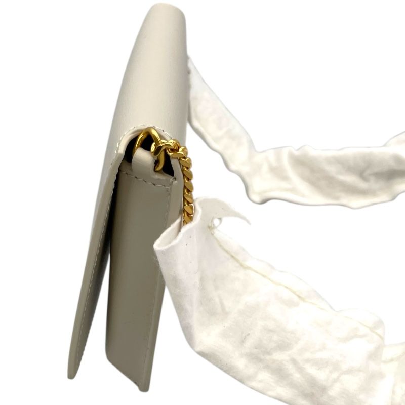 Saint Laurent White Leather Shoulder Bag - Iconic Elegance