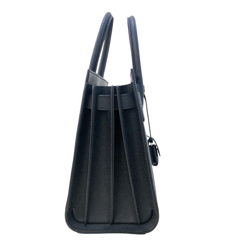 SAINT LAURENT Sac De Jour Baby Black Leather Handbag