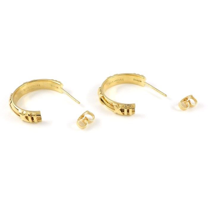 Tiffany & Co. Atlas Hoop Earrings in K18 Yellow Gold