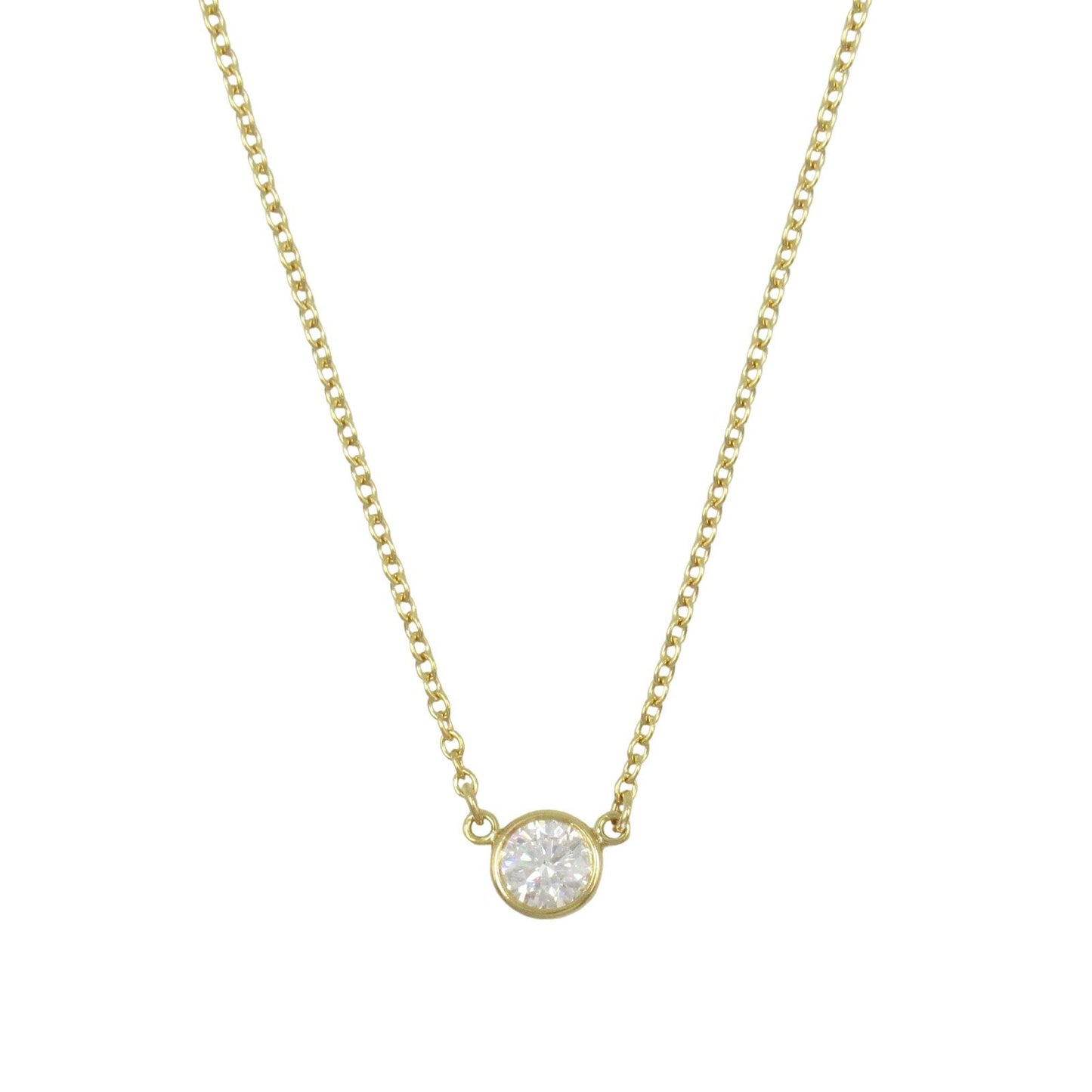 TIFFANY & CO. By the Yard Necklace in 18K Yellow Gold with Diamonds