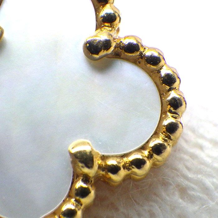 Van Cleef & Arpels Sweet Alhambra Bracelet in K18YG & White Shell