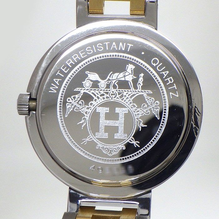 HERMES Clipper CL4.220 Ivory Dial Quartz Watch - Exquisite Craftsmanship