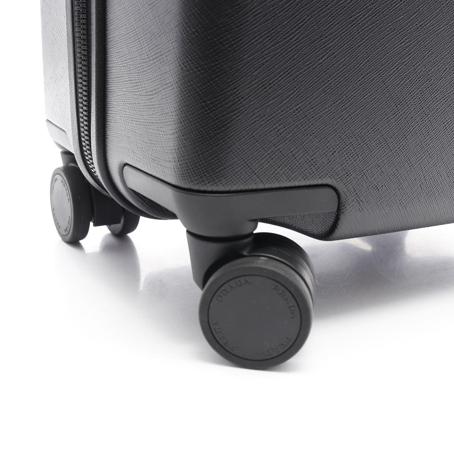 PRADA Policarbonato Trolley Carry-On - Black Saffiano Leather