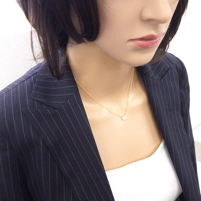 Tiffany & Co. Sentimental Heart Necklace with Diamonds in K18 Pink Gold