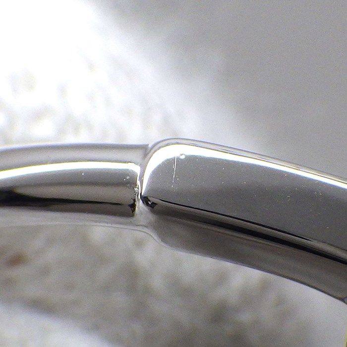 Tiffany & Co. T Wire Ring in K18 White Gold - Size 7