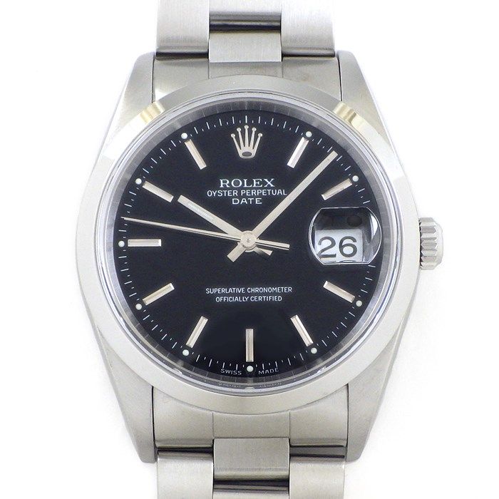 Rolex Oyster Perpetual Date 34mm 15200 - Black Dial - 1998-1999