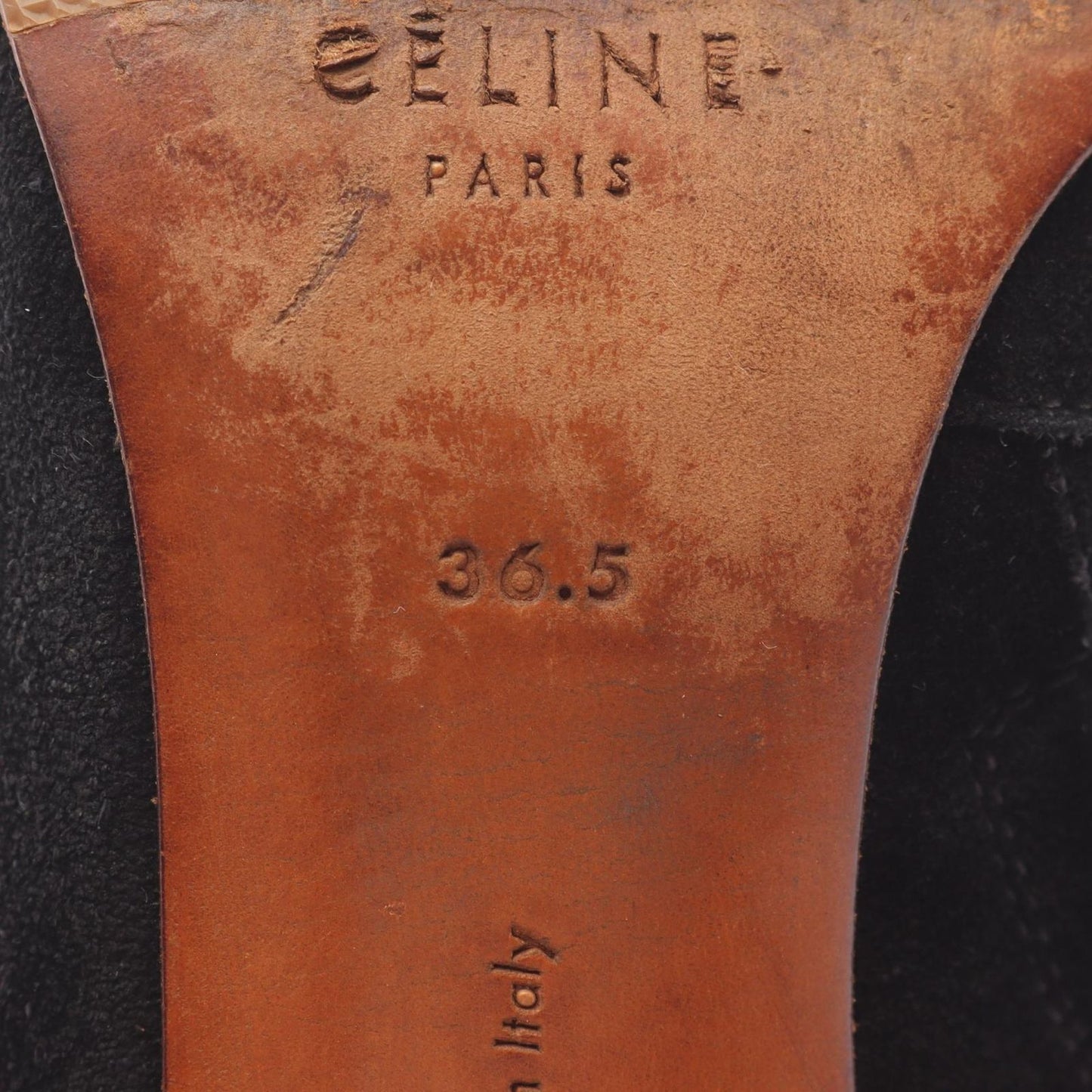 CELINE BAMBAM Black Suede Boots - Timeless Elegance