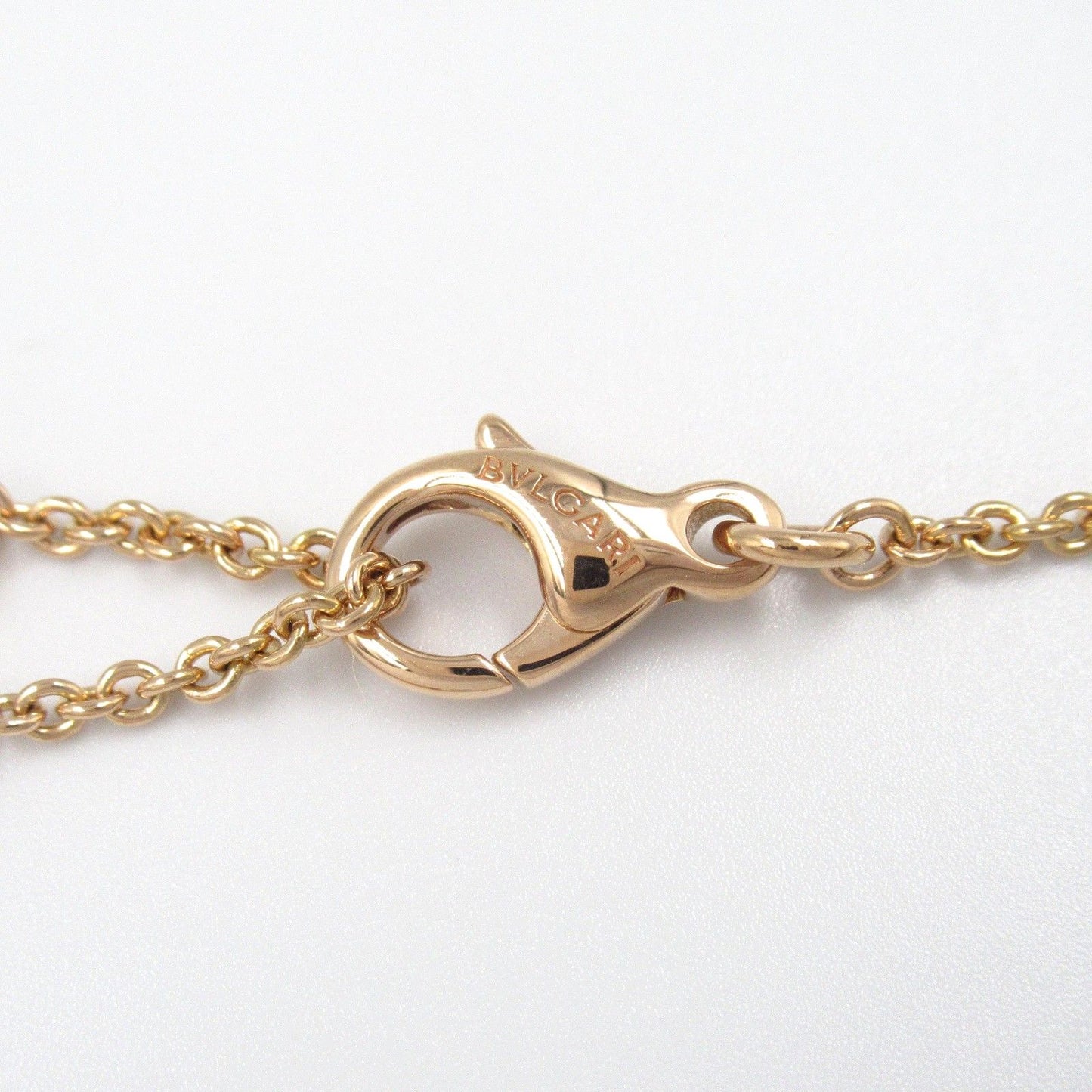 BVLGARI B-zero1 Pavé Diamond Necklace in 18K Pink Gold