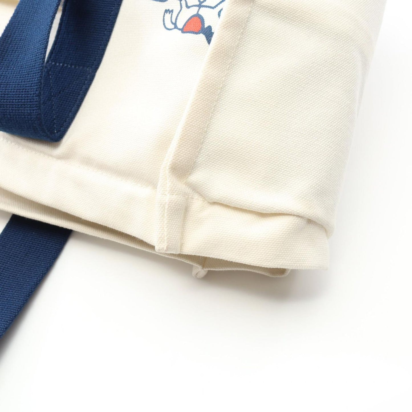 HERMES Adada Tote Bag - White/Blue Canvas - Exquisite Craftsmanship