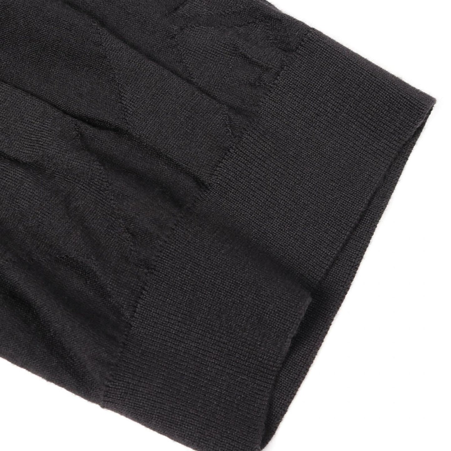 HERMES Wool Sweater - Timeless Elegance in Black, Size XL