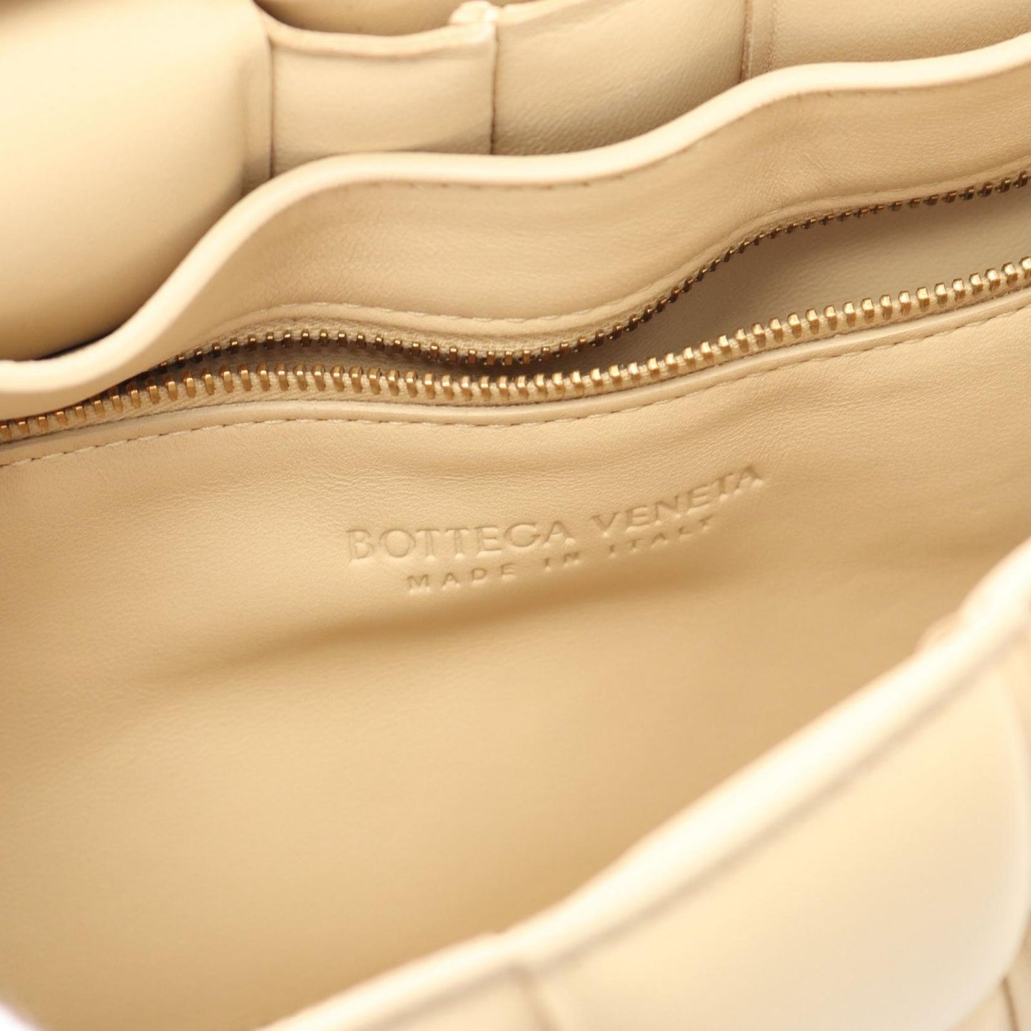 Bottega Veneta Padded Cassette Intrecciato Shoulder Bag - Beige