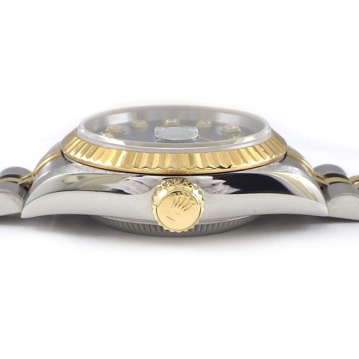 Rolex Datejust 69173G - Blue Gradient Dial with Diamond Indices