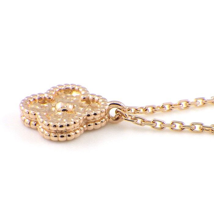 Van Cleef & Arpels Sweet Alhambra Necklace in K18 Pink Gold
