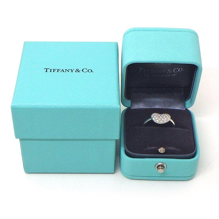 Tiffany & Co. Bean Design Ring with Pave Diamonds, 0.38ct, PT950