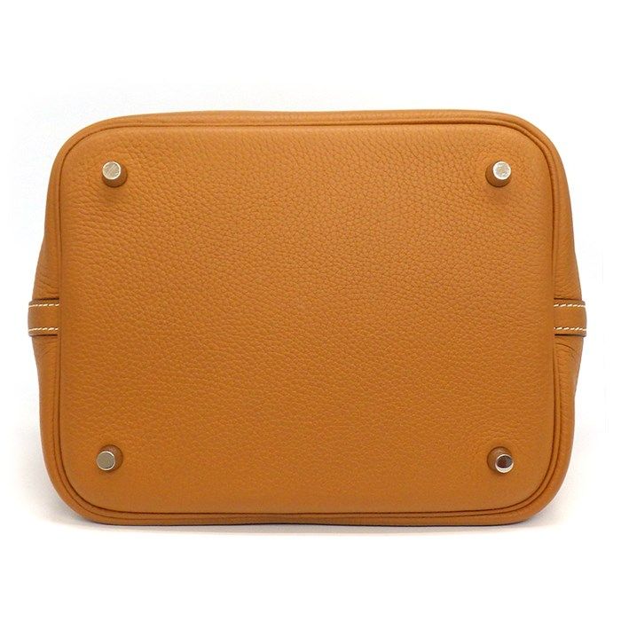 HERMES Picotin Lock MM Éclat Handbag - Toffee & Bordeaux