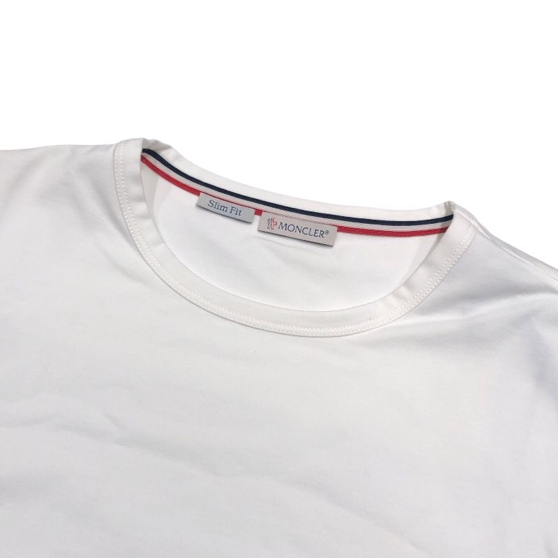 Moncler Embroidered Logo T-Shirt - White Cotton, Size XL
