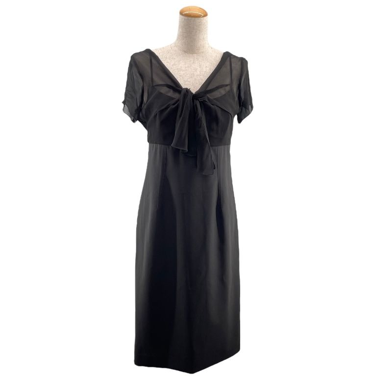 Max Mara Black Wool Design Camisole Dress - Timeless Elegance