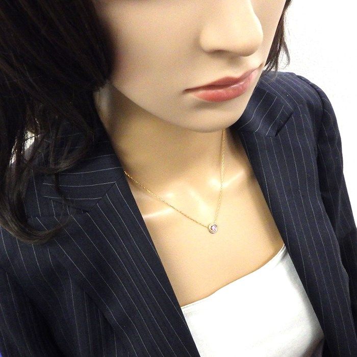 Cartier Baby Trinity Necklace with Pink Sapphire - 18K Gold