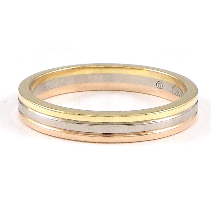 Cartier Trinity Wedding Ring in Three Colors - K18 Gold, Size 19.5