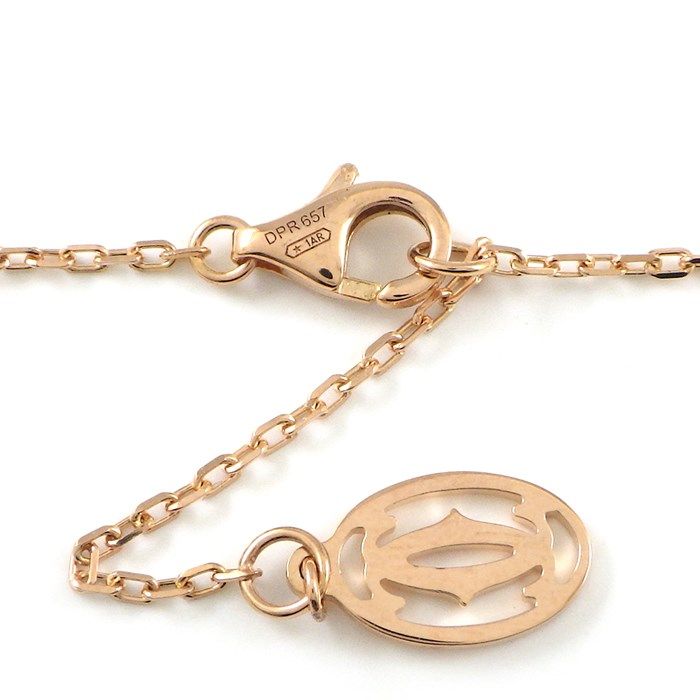 Cartier Amour Heart Diamond Necklace in K18 Pink Gold