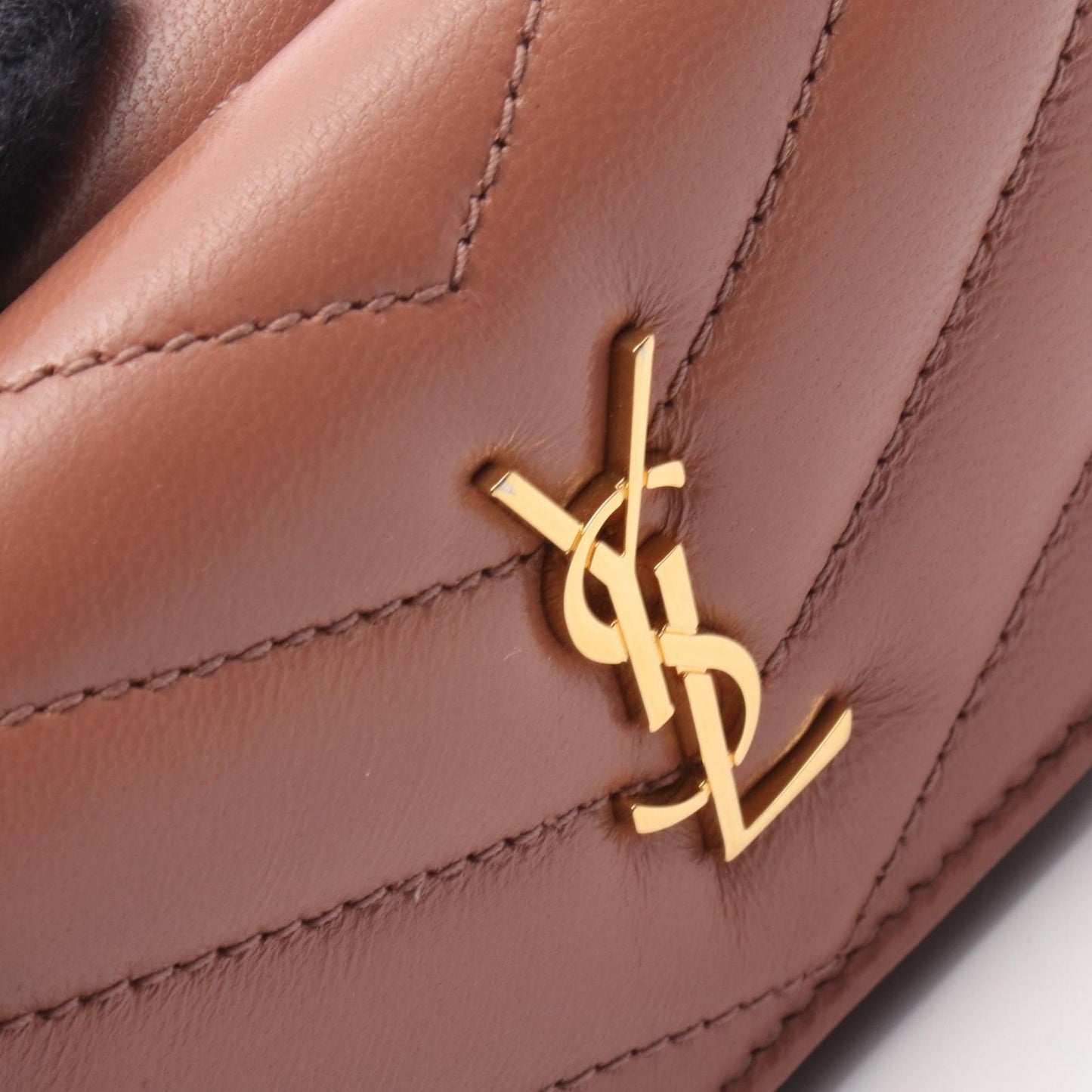 SAINT LAURENT Origami Tiny Wallet in Brown Leather - Exquisite Craftsmanship