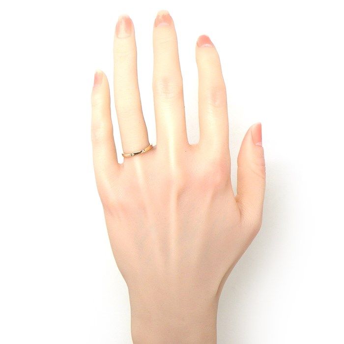 Cartier Ballerina Wedding Band Ring in K18 Pink Gold with Diamonds