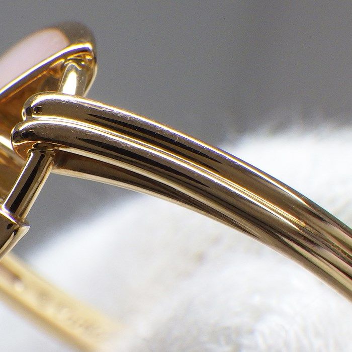 Cartier Amulet Ring with Pink Opal & Diamond in 18K Rose Gold