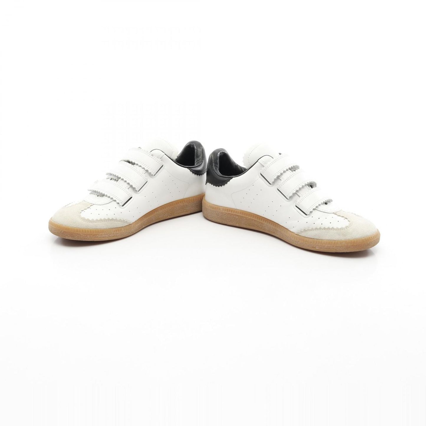 ISABEL MARANT BETH White Leather Sneakers - Timeless Elegance
