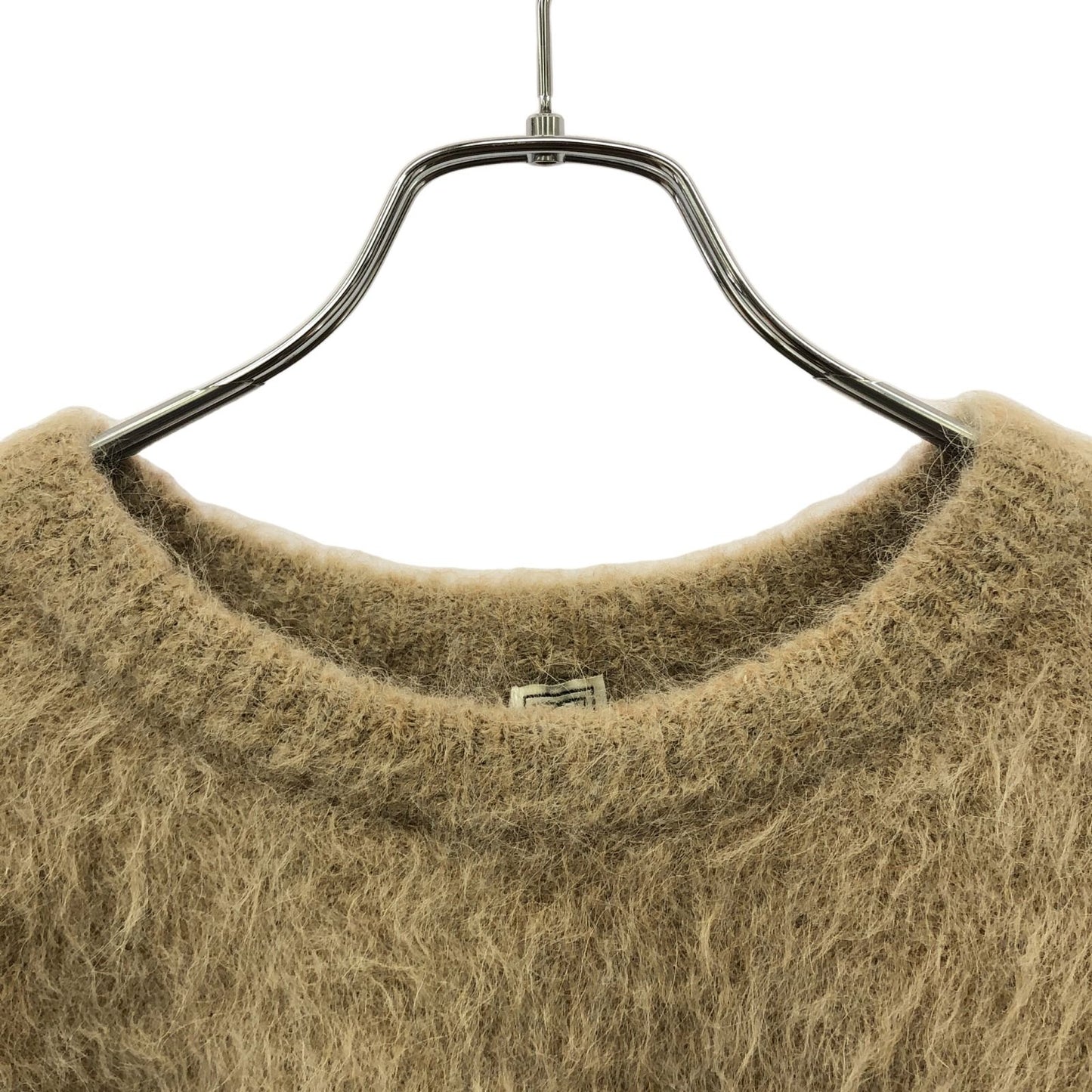 TOTEME Boxy Alpaca Knit in Grey Beige - Exquisite Craftsmanship