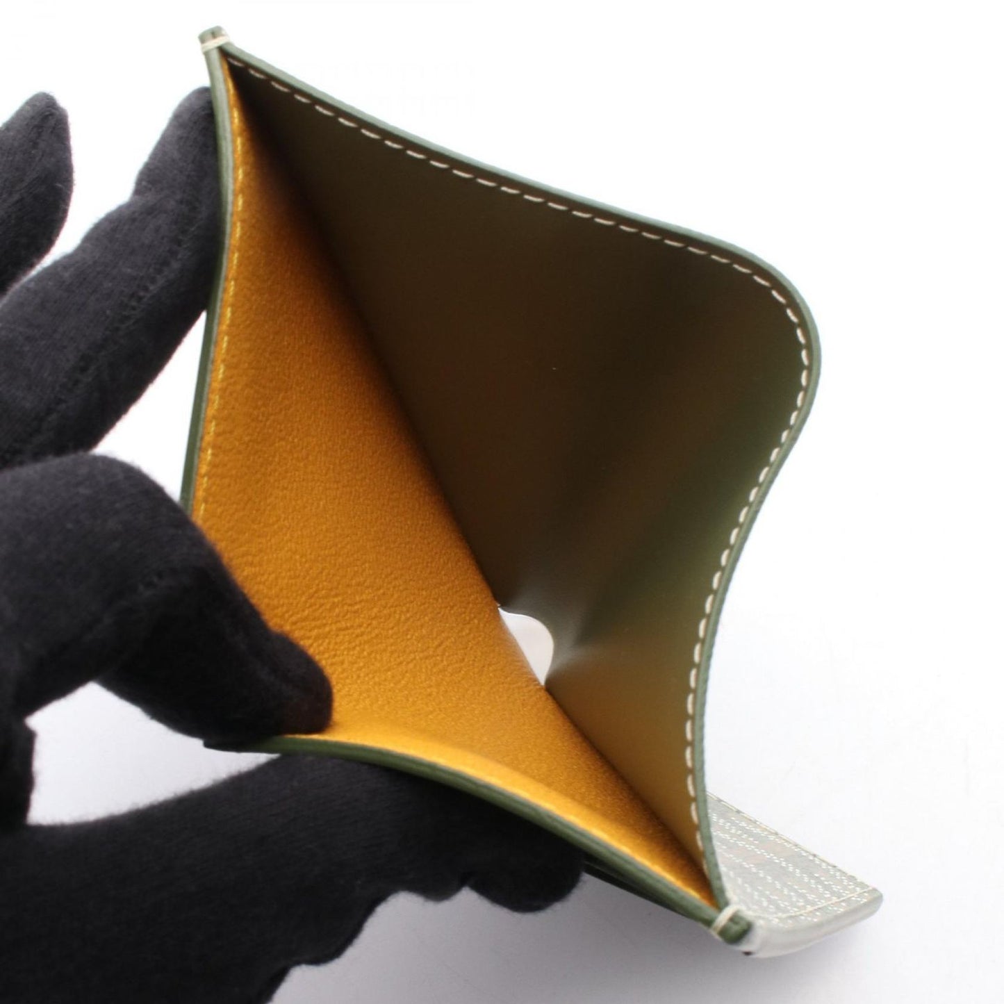 GOYARD Saint Pierre Card Holder GYD-233 in Khaki Green