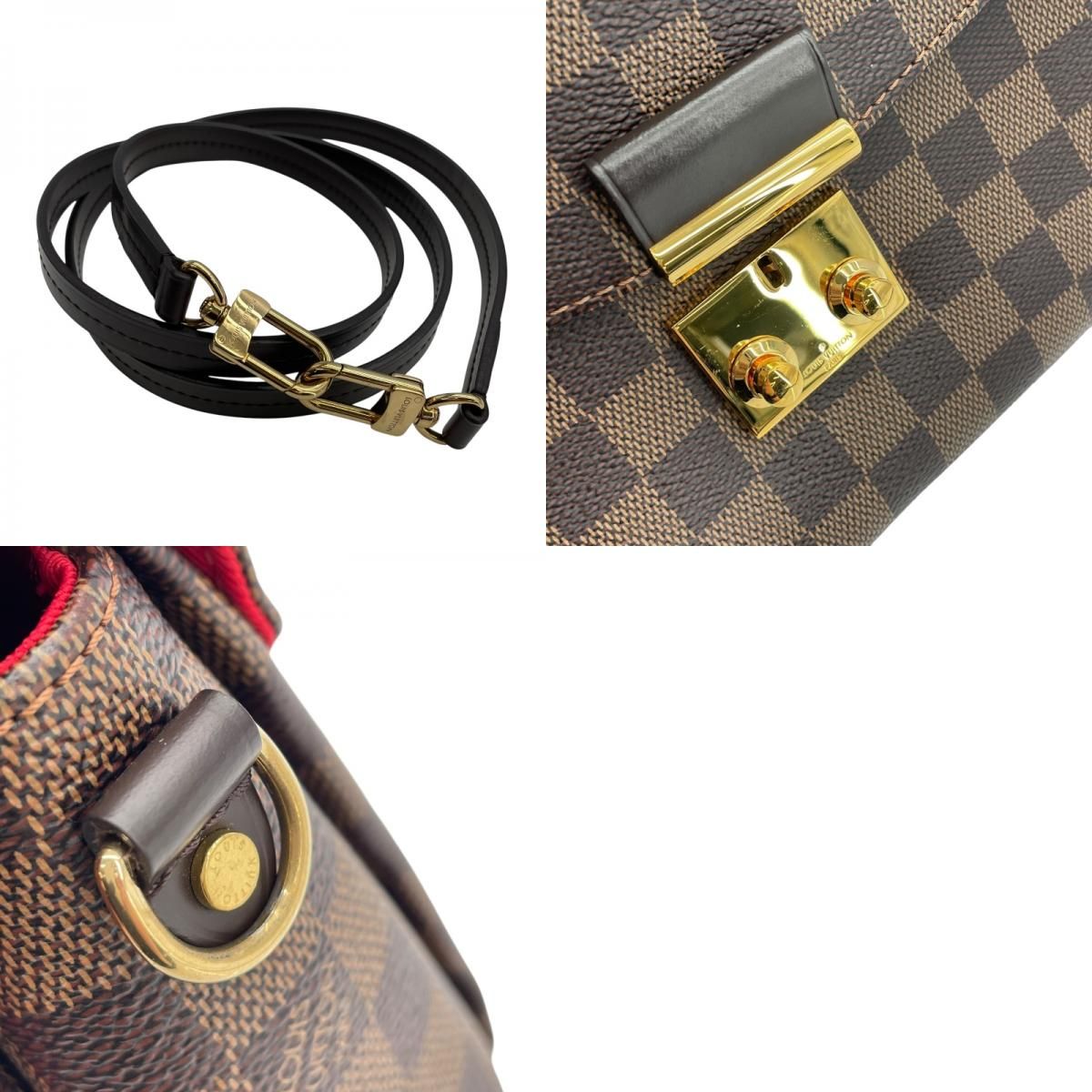 Louis Vuitton Croisette N59000 Brown Damier Ebene Shoulder Bag