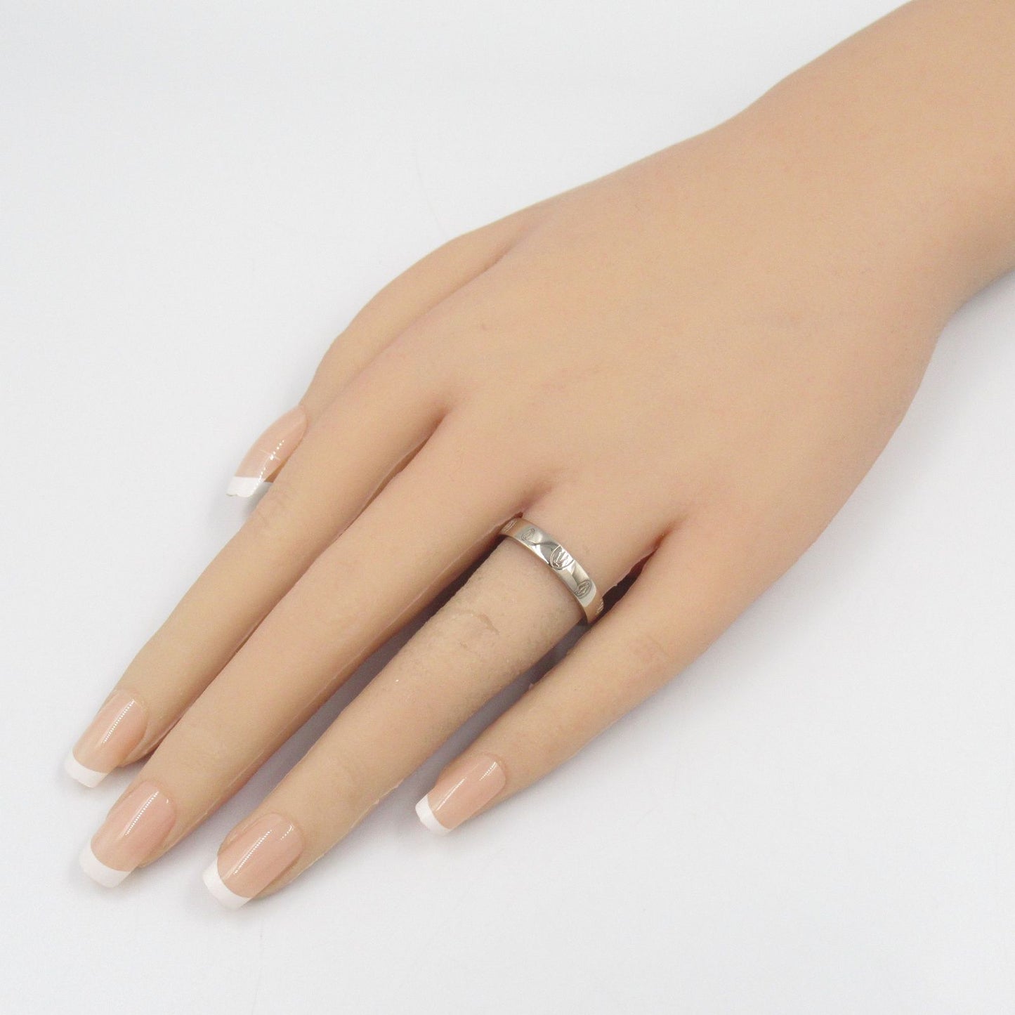 Cartier Happy Birthday Ring in K18 White Gold - Unisex Elegance