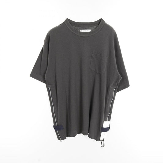 Sacai Cotton T-Shirt - Timeless Gray Elegance for Men