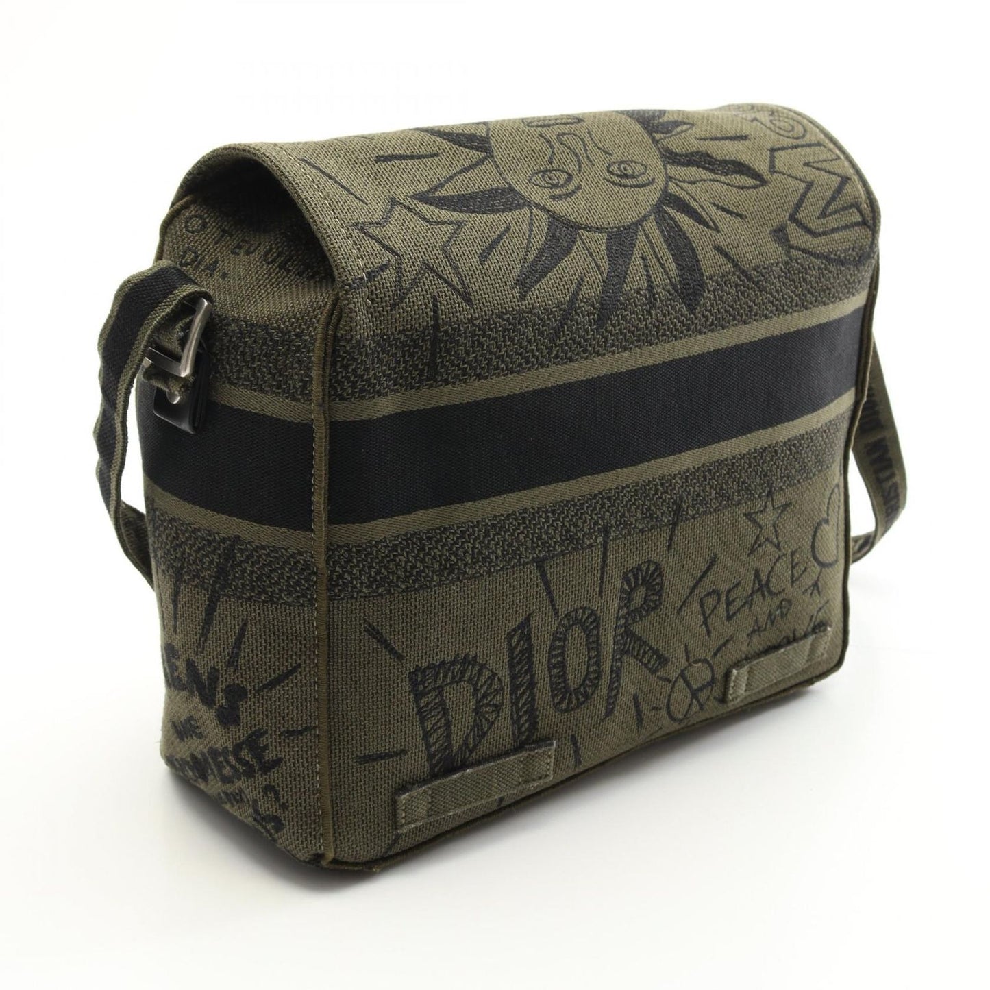Dior Camp Shoulder Bag in Khaki Canvas - Timeless Elegance