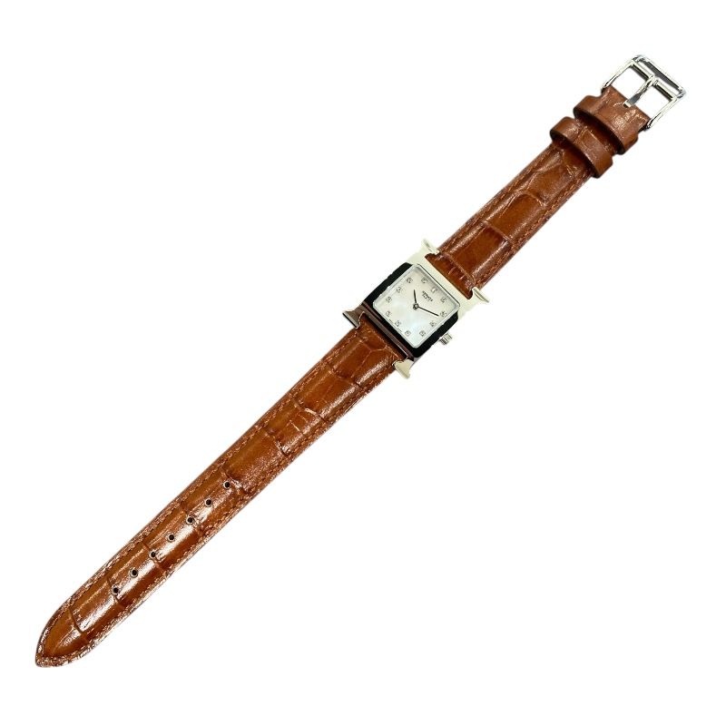 HERMES H-Watch White Shell HH1.210 - Exquisite Ladies' Timepiece