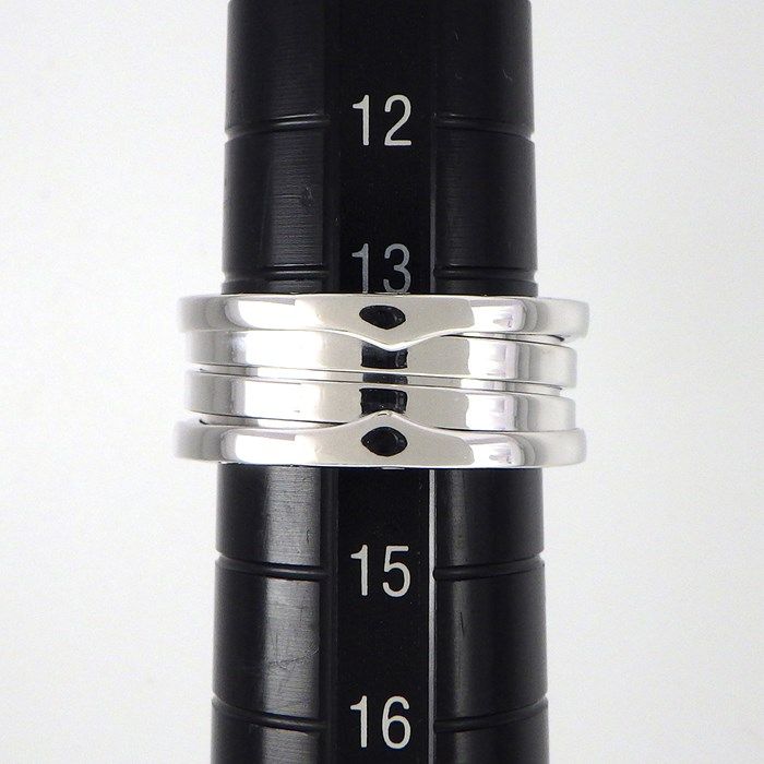 BVLGARI B.zero1 3-Band Ring in K18 White Gold - Size 13.5