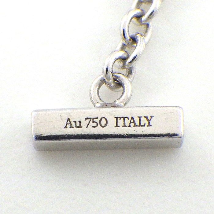 Tiffany & Co. T Smile Bracelet with Blue Topaz in K18 White Gold