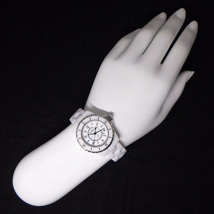 Chanel J12 H0968 White Ceramic & Stainless Steel Watch