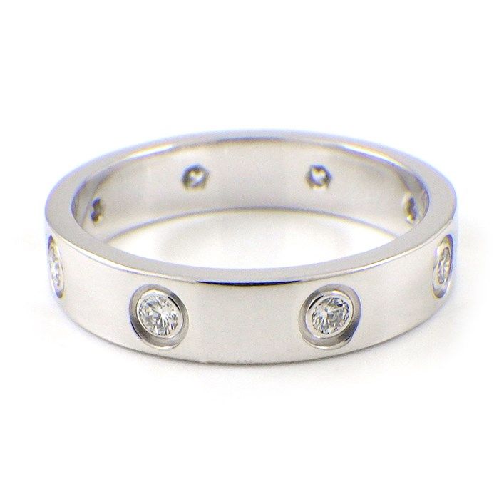 Cartier Love Ring SM with Diamonds in 18K White Gold