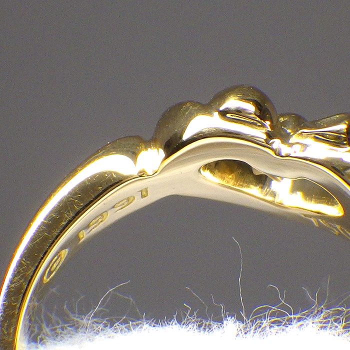 Tiffany & Co. Heart with Bow Ring in 18K Yellow Gold - Size 9