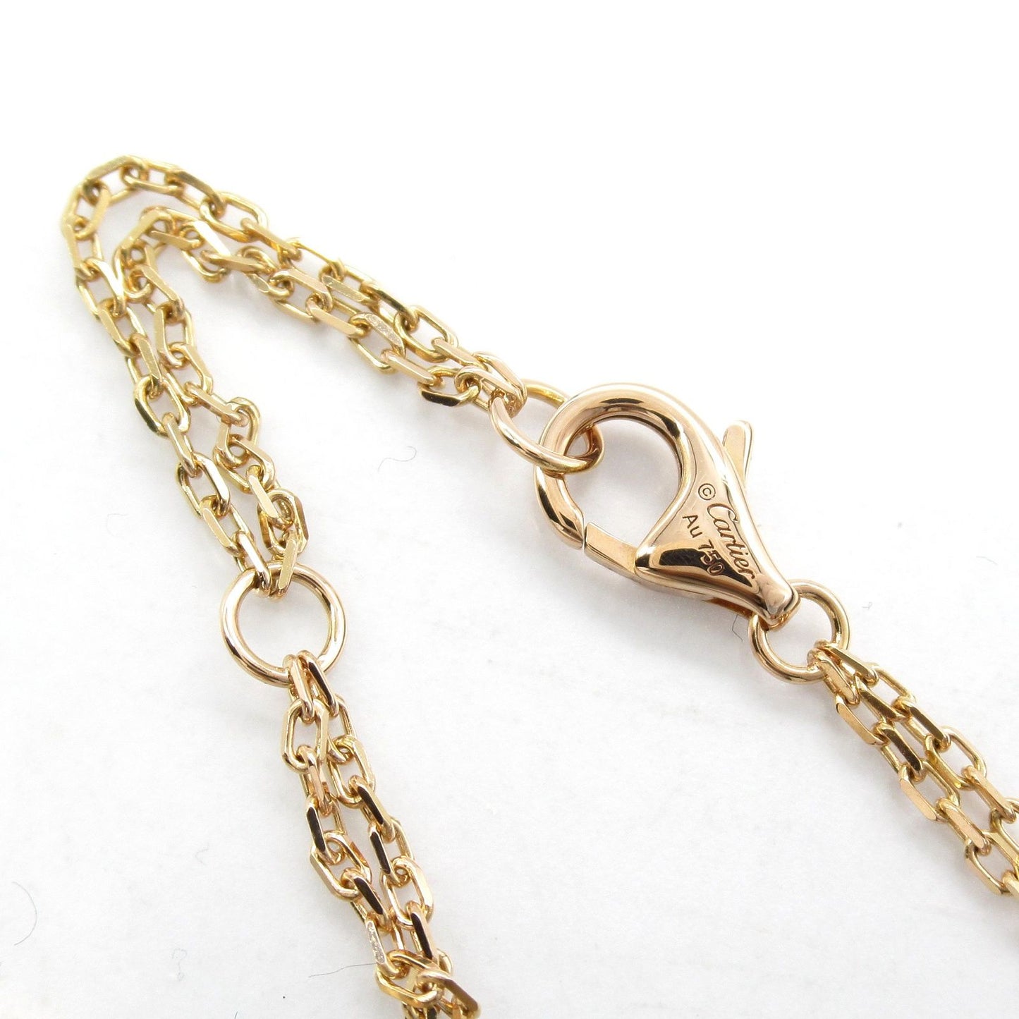 CARTIER Love Circle Necklace in 18K Pink Gold with Diamonds