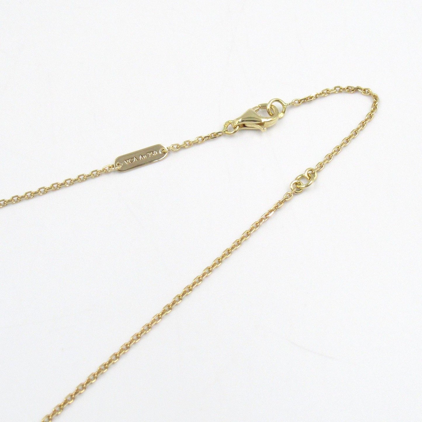 Van Cleef & Arpels Vintage Alhambra Onyx Necklace in 18K Yellow Gold