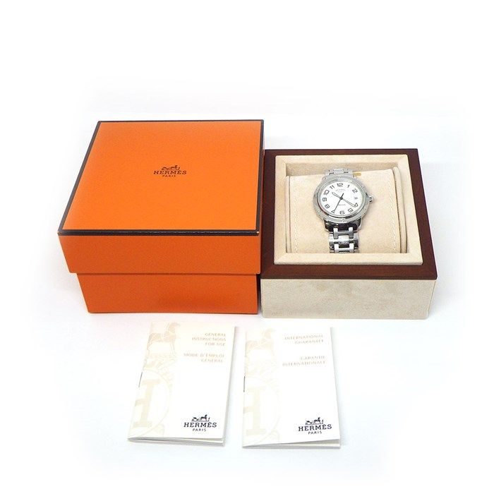 HERMES Clipper CP2.810 Automatic Watch - White Dial, Calendar Function